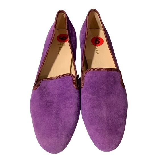 Cole Haan Suede Purple Flats - Picture 1 of 6